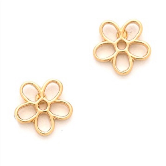Marc Jacobs Jewelry - Marc Jacobs Flower Cutout Gold Earrings